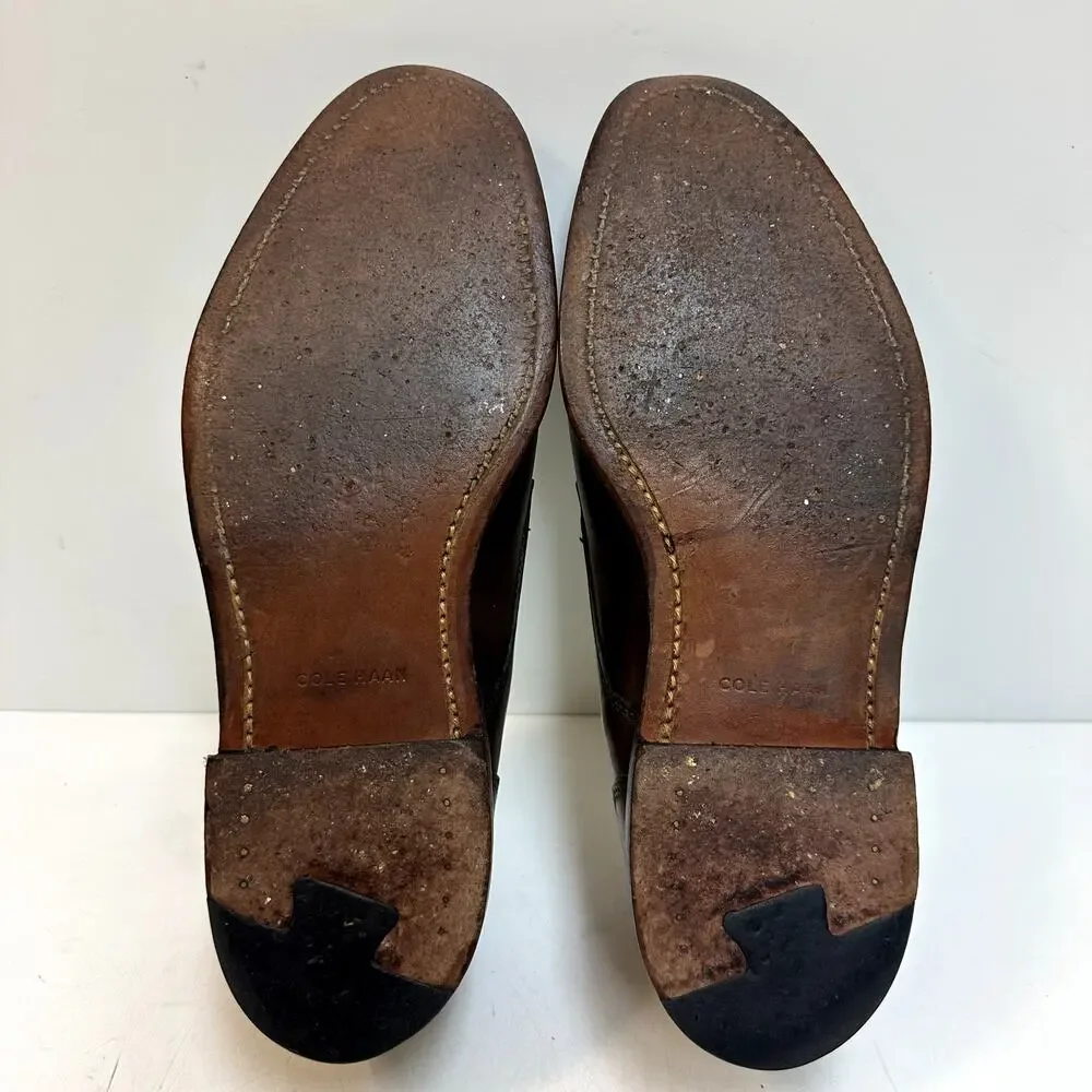 VGUC Rancourt & Co. x Cole Haan Split Toe Derby Brown Calf Made Maine USA 8.5 D